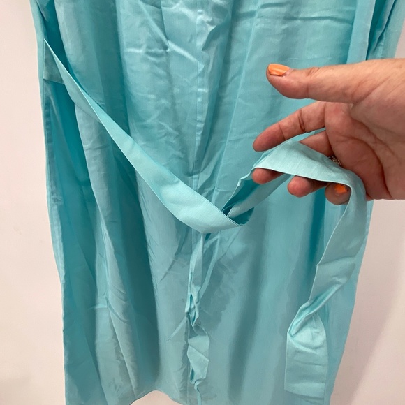 J.PETERMAN PARIS ROMANTIC SILK BLEND FLORAL DRESS - Picture 9 of 11